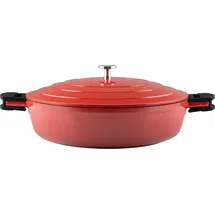 RIESS Keramika Red Schmorpfanne 32 cm mit Deckel