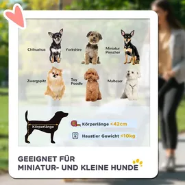 PawHut Hundewagen faltbar mit Kissen 81 x 48 x 99 cm Grau/Schwarz