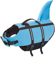 NOBBY Hunde Schwimmhilfe "Sharki", L, 40 cm, hellblau