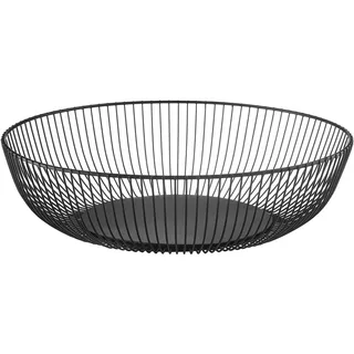 Obstkorb Dekoschale Metallkorb Früchtekorb Obstschale ∅ 28 cm schwarz modern