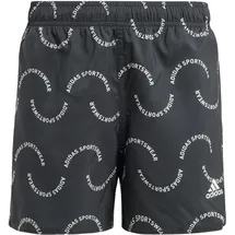 Adidas Sportswear Wave Print CLX Kids Badeshorts Black / Off White 152