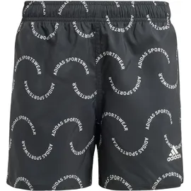 Adidas Sportswear Wave Print CLX Kids Badeshorts Black / Off White 152