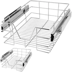 Teleskopschublade 2er-Set 40cm Schrankbreite Außenmaß
