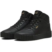 Puma Carina 3.0 Mid Damen Weite E Schwarz/Gold 40,5