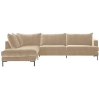 daslagerhaus Ecksofa Sofakombination "Tina S" Stoff beige