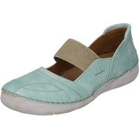 Josef Seibel Damen Riemchenballerinas Fergey 89,Weite G (Normal),Wechselfußbett,Halbschuhe,Sommerschuhe,Slipper,flach,Grün (Mint),38