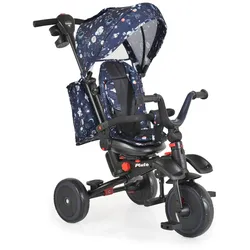 Byox Dreirad Tricycle Pluto, faltbar, EVA-Reifen, Schiebestange, Sitz drehbar blau