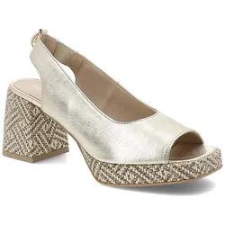 Goldene Sandalen Karino Absatzschuhe, 38