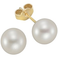 VIVANCE Paar Ohrstecker 585/- Gelbgold Perle weiß)