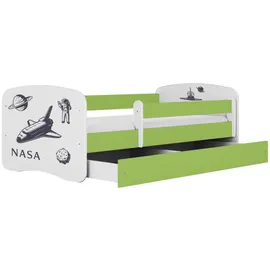 raumhirsch furniture Kinderbett Raumhirsch 80 x 160 cm Holzwerkstoff grün