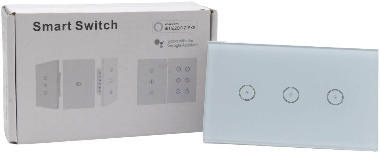 WiFi Wandlichtschalter Smart Switch weiß SM-SW102 über App steuerbar für IOS/...