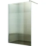 fa-bausysteme Walk-In Glas Dusche Gestreift 140 cm