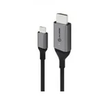 Alogic USB-C-Kabel (männlich) auf HDMI (männlich) 1m grau