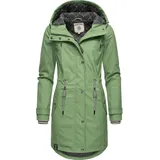 Peak Time "L60042", Damen, Gr. L (40), grün (lindgrün), Obermaterial: 100% Polyurethan, Futter 1: 100% Polyester, Futter 2: 60% Baumwolle, 40% Polyester, Wattierung: 100% Polyester, modisch, tailliert ca.