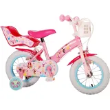 TPFSports Disney Princess Kinderfahrrad - Mädchen 12 Zoll - 2 Handbremsen - Pink