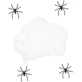 Toyvian Künstliche Spinne Mit Dekorativem Spinnennetz Multifunktionale Halloween-Requisite Festivalzubehör Für Partys