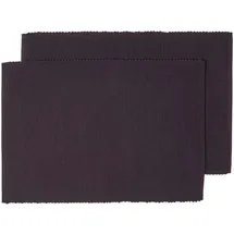 Homescapes Tischset schwarz im 2er-set 33/50 cm,