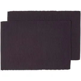 Homescapes Tischset schwarz im 2er-set 33/50 cm,
