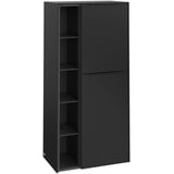 Villeroy & Boch Subway 3.0 Mittelschrank 2 Türen Anschlag rechts, 574 x 346 x 1200 mm × Volcano Black, Griff: Volcano Black