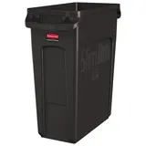 Rubbermaid Slim Jim 60l schwarz