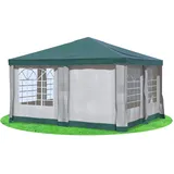 Stabilezelte Gartenpavillon 4x4 m Premium PVC Deluxe GRÜN