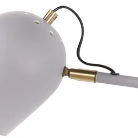 Beliani Wandlampe ESTRELLA verstellbar Metall Hellgrau