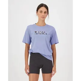 Mons Royale Icon Merino Damen T-Shirt-Lila-S