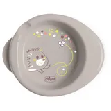 Chicco Warmy Baby- und Kleinkindteller für warme Speisen, Thermo-Kinderteller-Set mit Heißwasserbehälter, Entwöhnungsgeschirr Teller mit rutschfestem Boden und ergonomischem Design, 0% BPA, 6+ M, Grau
