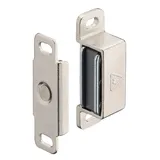 Gedotec Möbelschnapper Metall Möbel-Magnet Tür Magnet-Verschluss für Schrank-Türen uvm. | Stahl vernickelt | Schnäpper verstellbar | Haftkraft 4 kg | 1 Stück - Haltemagnet extra stark mit Gegenstück