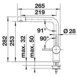 Blanco Linus PVD steel 526241