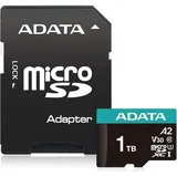 A-Data Adata Premier Pro (1000 GB, microSD, U3, UHS-I), Speicherkarte, Schwarz, Blau