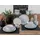 CreaTable CreaTable, Geschirrset, Luna Black Line 16 Stück)