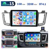 ESSGOO Carplay DAB+ Android 15 Autoradio Für TOYOTA RAV4 2013-2018 GPS Navi Autoradio (Digitalradio (DAB), 4+64GB(optional), RDS, AM, FM, Carplay Android Auto Bluetooth EQ USB GPS Navi WIFI Touchscreen) schwarz