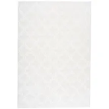 Kayoom Teppich in Weiß, 100% Polyester - 150x80cm (LxB) weiß