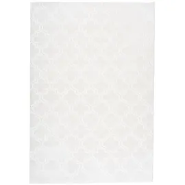 Kayoom Teppich in Weiß, 100% Polyester - 150x80cm (LxB) weiß