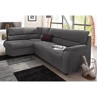 sit&more Ecksofa SIT & MORE "Pandora L-Form", grau (anthrazit), B:251cm H:91cm T:176cm, Luxus-Microfaser ALTARA NUBUCK (100% Polyester);Luxus-Microfaser ALTARA NUBUCK (100% Polyester);Luxus-Microfaser (100% Polyester), Sofas, Ecksofa, wahlweise mit Bettfunktion