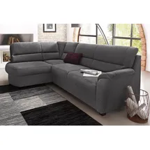 sit&more Ecksofa SIT & MORE "Pandora L-Form", grau (anthrazit), B:251cm H:91cm T:176cm, Luxus-Microfaser ALTARA NUBUCK (100% Polyester);Luxus-Microfaser ALTARA NUBUCK (100% Polyester);Luxus-Microfaser (100% Polyester), Sofas, Ecksofa, wahlweise mit Bettfunktion