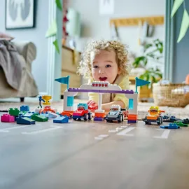 LEGO DUPLO - Team Rennautos mit Rennfahrern