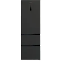 Wolkenstein WFD400ENFDDIX Kühl-Gefrierkombination (401 l, 1908 mm hoch, Schwarz)