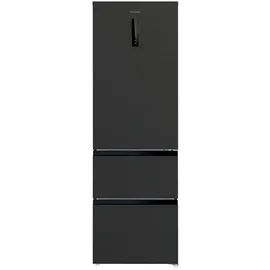 Wolkenstein WFD400ENFDDIX Kühl-Gefrierkombination (401 l, 1908 mm hoch, Schwarz)