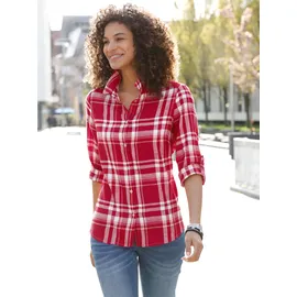 Casual Looks WITT WEIDEN Flanellbluse in rot-camel-kariert | Gr.: 38