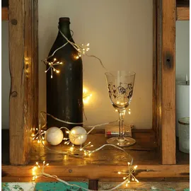 MARELIDA LED-Lichterkette Pusteblume 2 m Gold