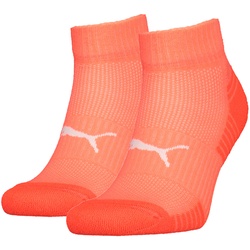 2er Pack PUMA Cushioned Quarter Sportsocken coral 39-42