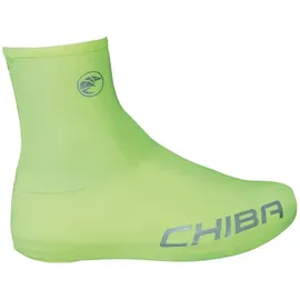 Chiba Rennrad Überschuh - XL, neongelb, atmungsaktiv, elastisch, mit Reißverschluss