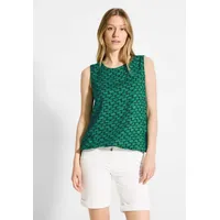 Cecil Damen B344856 Blusentop mit Print, Fresh Apple Green,