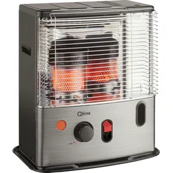 Qlima R 7227 S TC-2 Petroleumheizung Einzelbrenner – Schwarz – Tankinhalt 4,2 L – Kippschutz