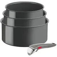 Tefal Ingenio Renew Set Von Töpfen Graues Recyceltes Aluminium