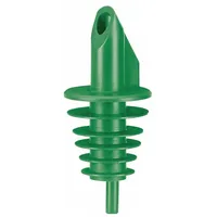 ich-zapfe Ausgiesser, Ausgießer - BILLY, für Flaschen 0,5-,5 lt, Grün, Mit 5 Lamellen