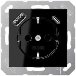 JUNG A1520-15CASW, Typ F, 5 - 35 °C, Kunststoff, IP20, 16 A, 50/60 Hz