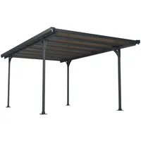 CANOPIA Carport Verona 5,00 x 2,18 m anthrazit inkl. Regenrinne